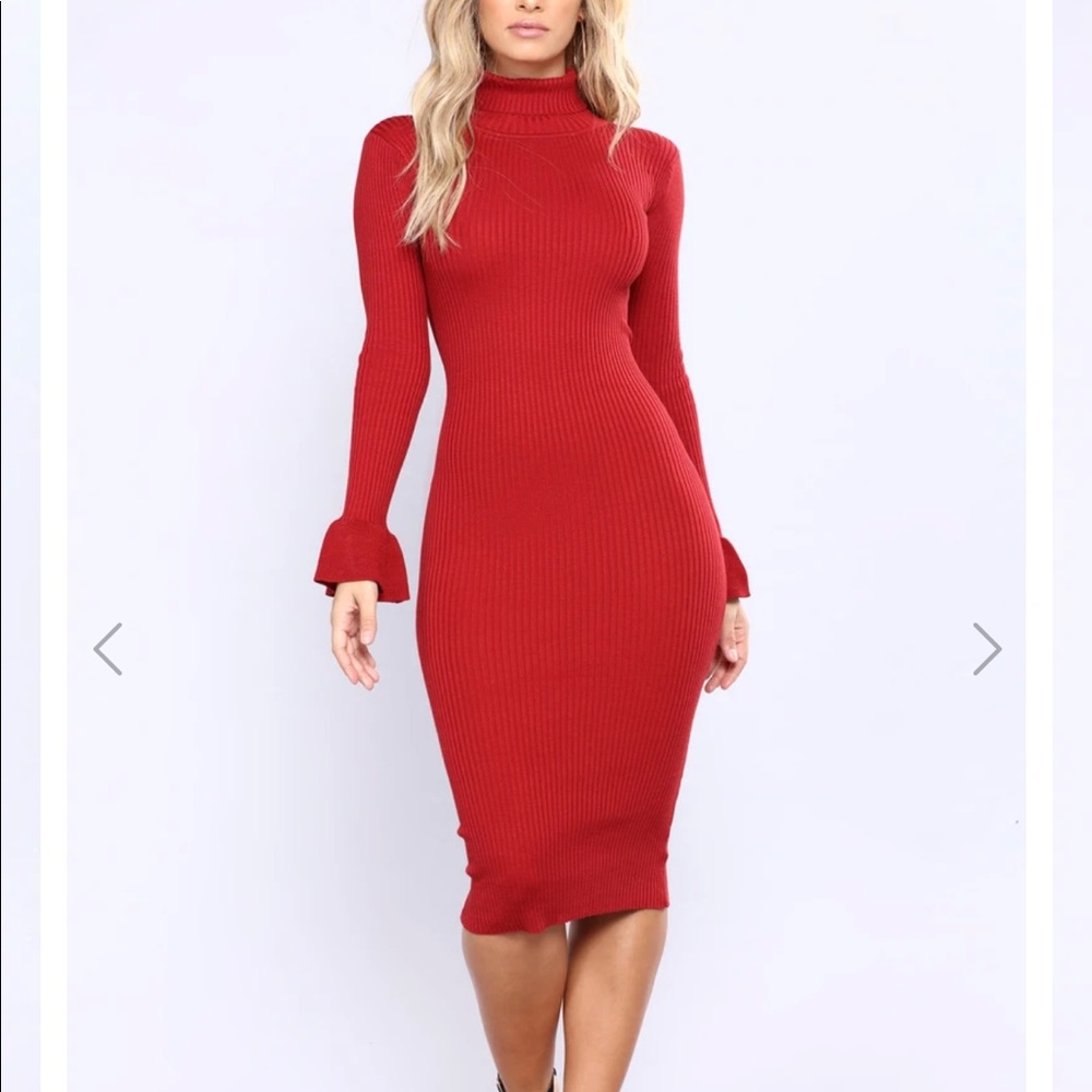 Fashion Nova Get Comfortable Midi Dress